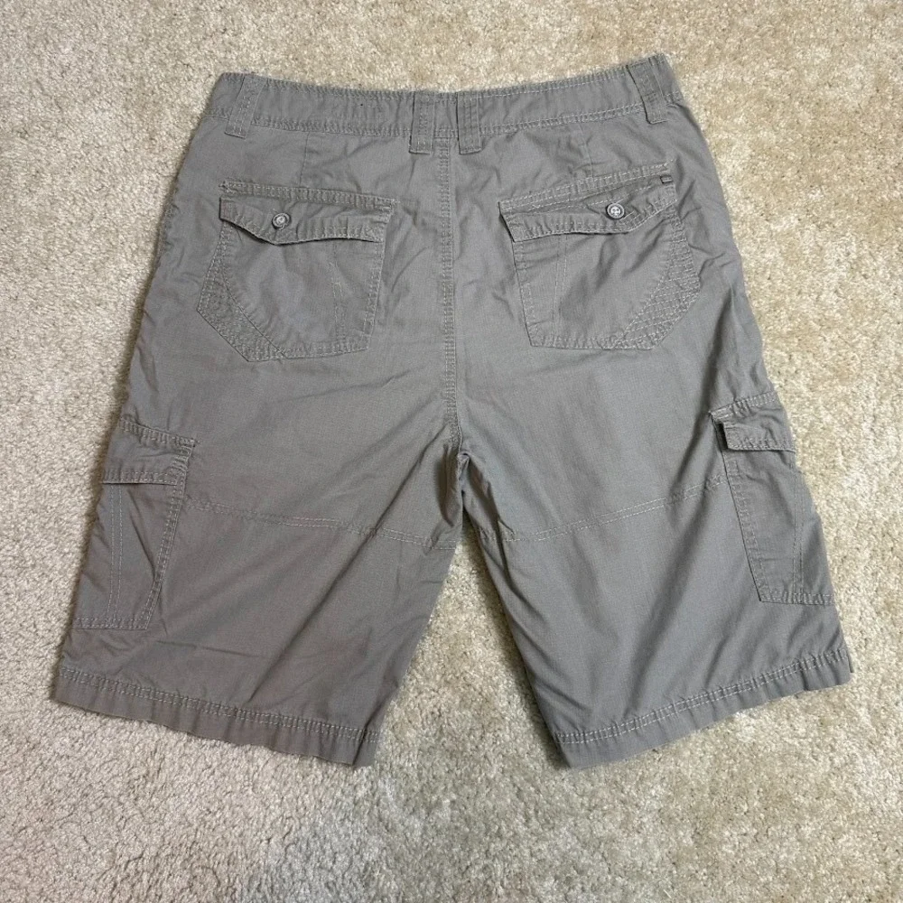 Buckle Black Cargo Shorts Mens 34 Taupe Gray Athletic Fit Maxwell Utility Pocket